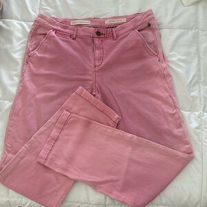 Anthropology Pilcro and the Letterpress Hyphen Pant Pink Color Size 31